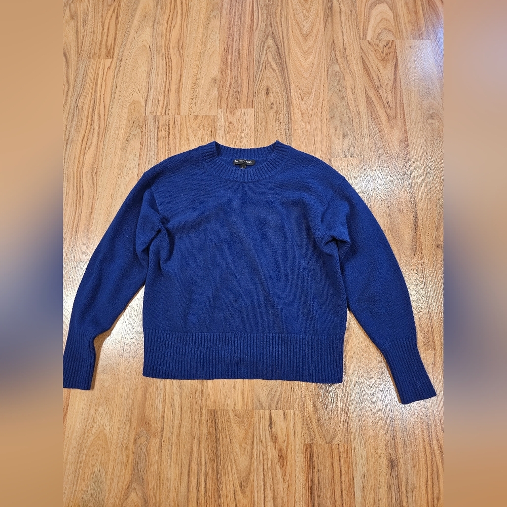 Banana Republic Blue 100% Cotton Knit Sweater - Picture 3 of 8